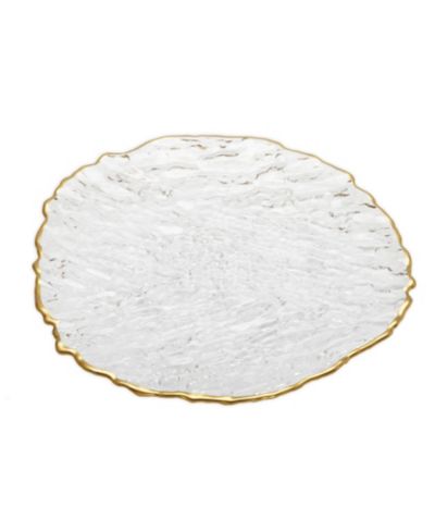 Glass Dinner Plates, Set of 4