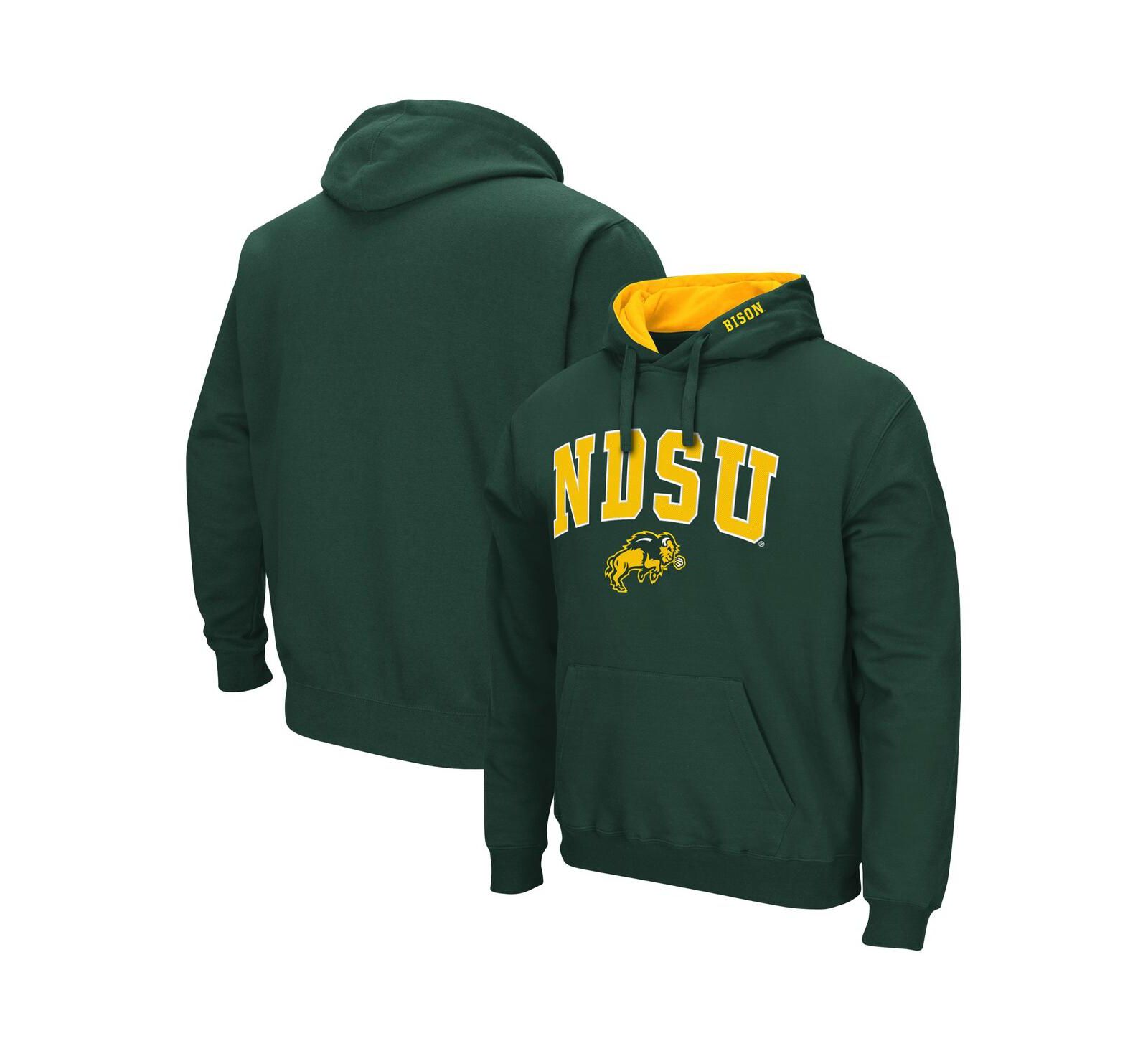 Men's Colosseum NDSU Bison Arch and Logo Pullover Hoodie