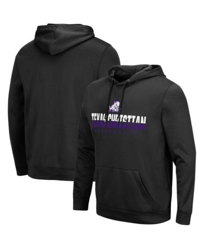 Men's Colosseum Black TCU Horned Frogs Lantern Pullover Hoodie