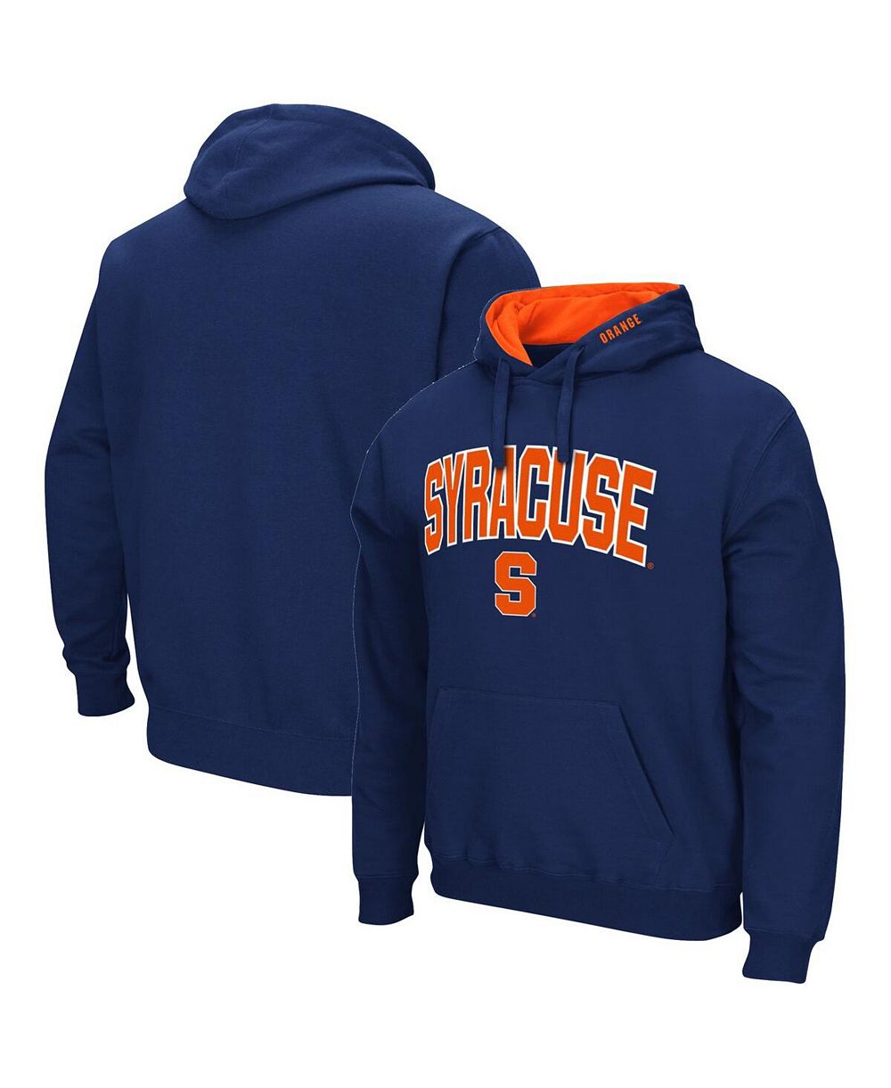 Мужской свитшот с капюшоном Colosseum Navy Syracuse Orange Arch and Logo 3.0