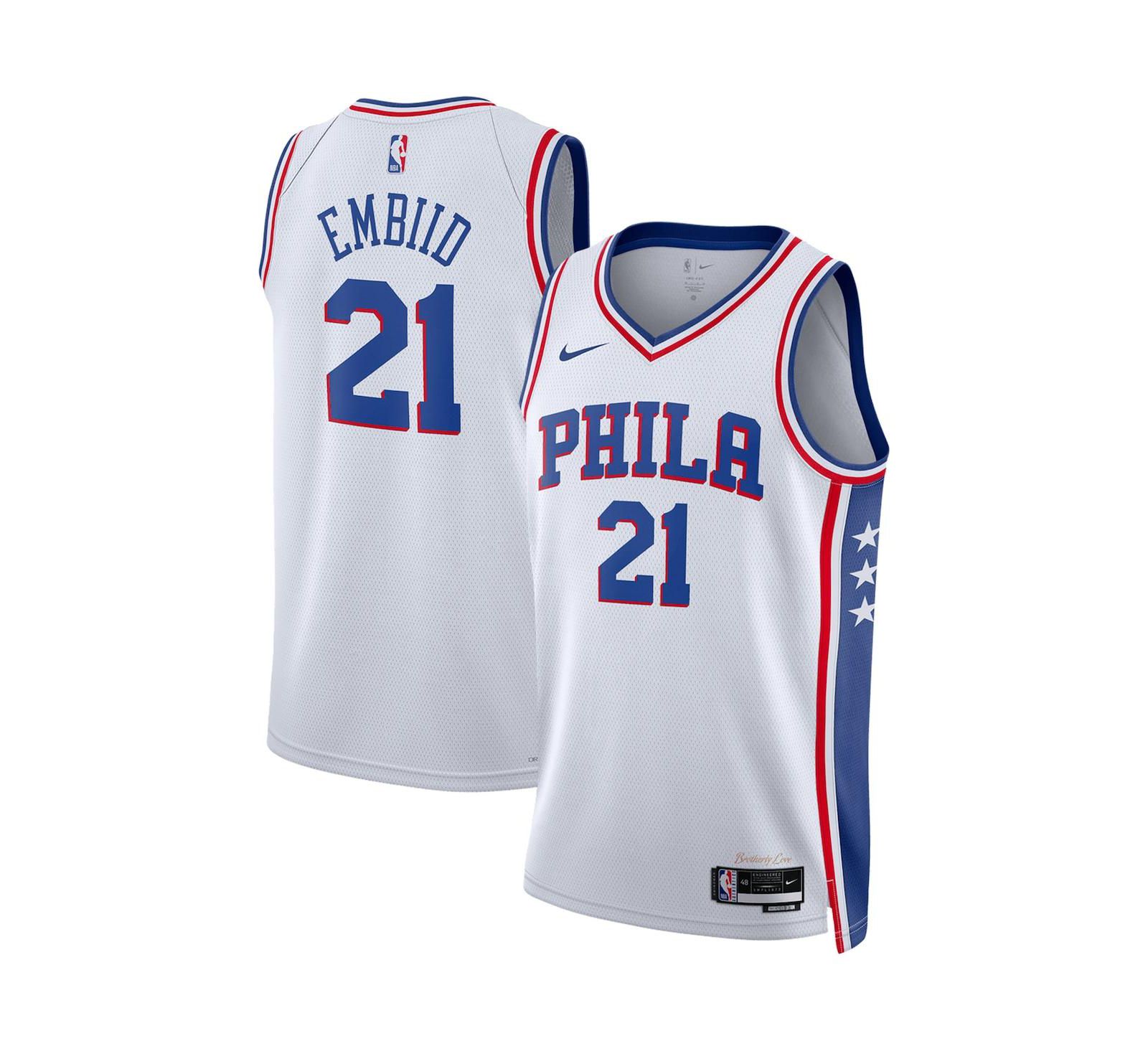 Унисекс джерси Nike Joel Embiid Philadelphia 76ers Swingman