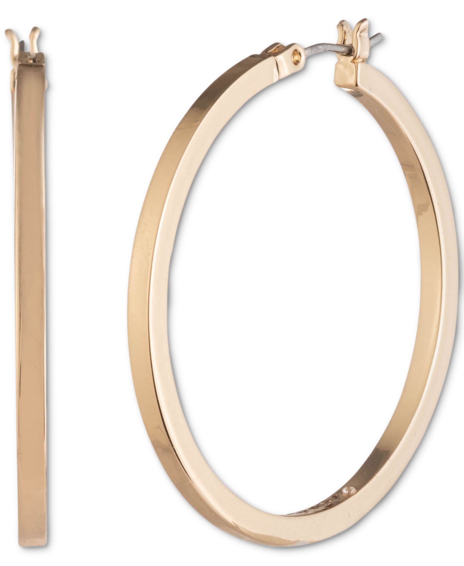 Karl Lagerfeld Paris Medium Hoop Earrings, 1.45"