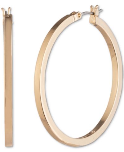 Karl Lagerfeld Paris Medium Hoop Earrings, 1.45"