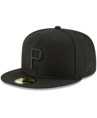 Men's New Era Black Pittsburgh Pirates Primary Logo Basic 59FIFTY Fitted Hat