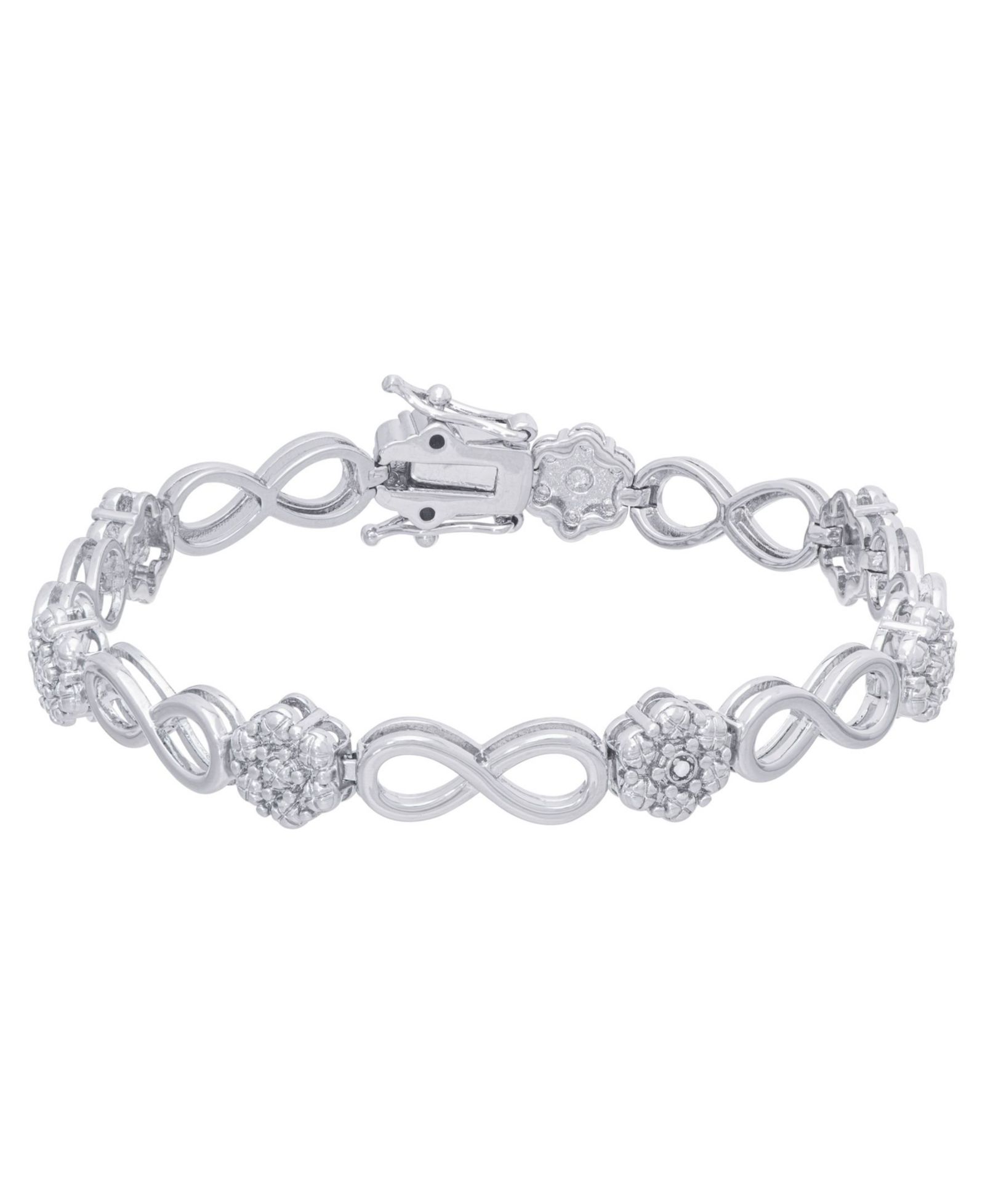 Diamond Accent Infinity Link Браслет