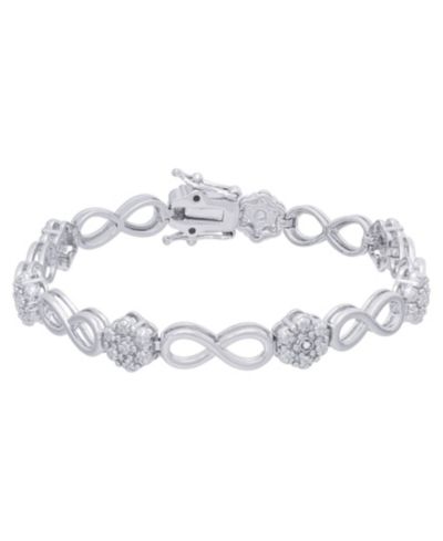 Diamond Accent Infinity Link Браслет
