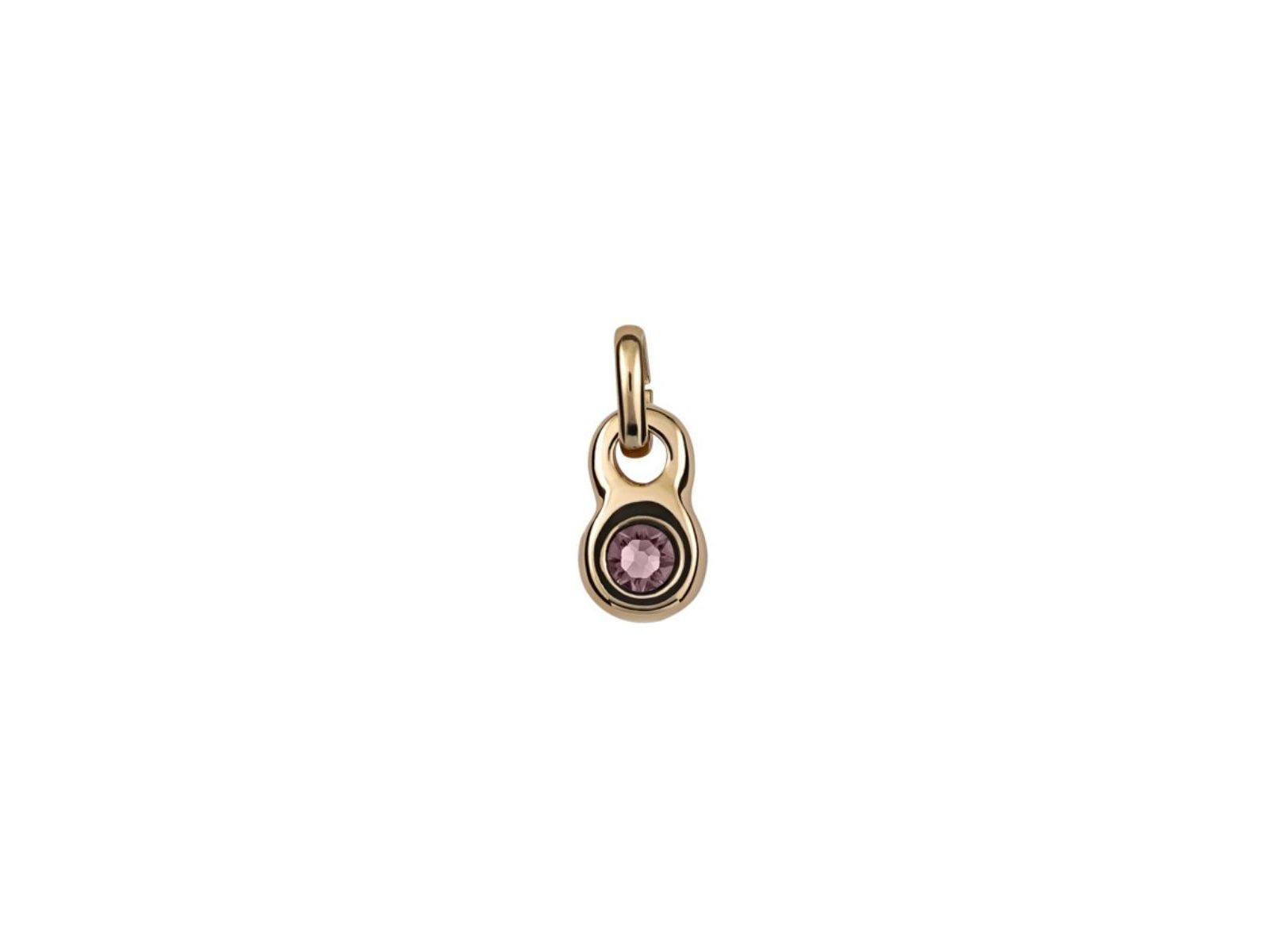 UNOde50 Gold-Plated Round Shaped Metal Alloy Charms