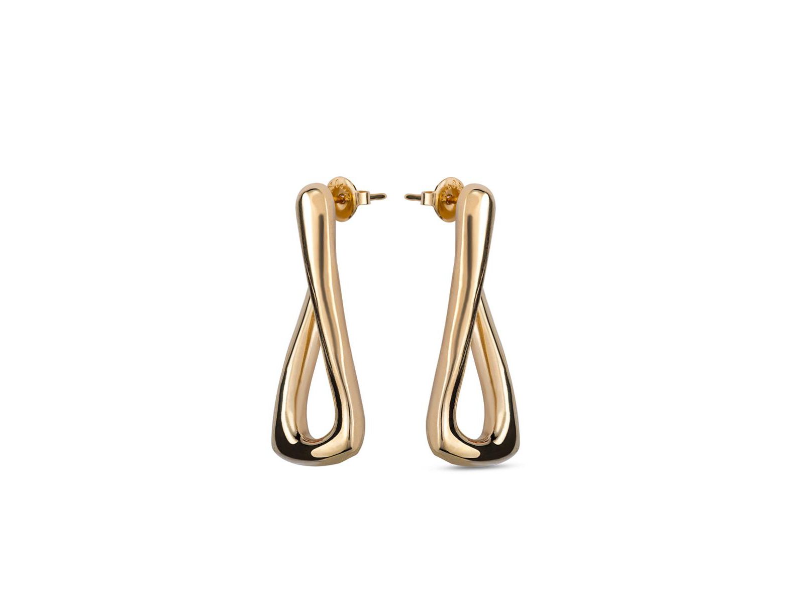 Серьги UNOde50 Link Shaped Metal Alloy