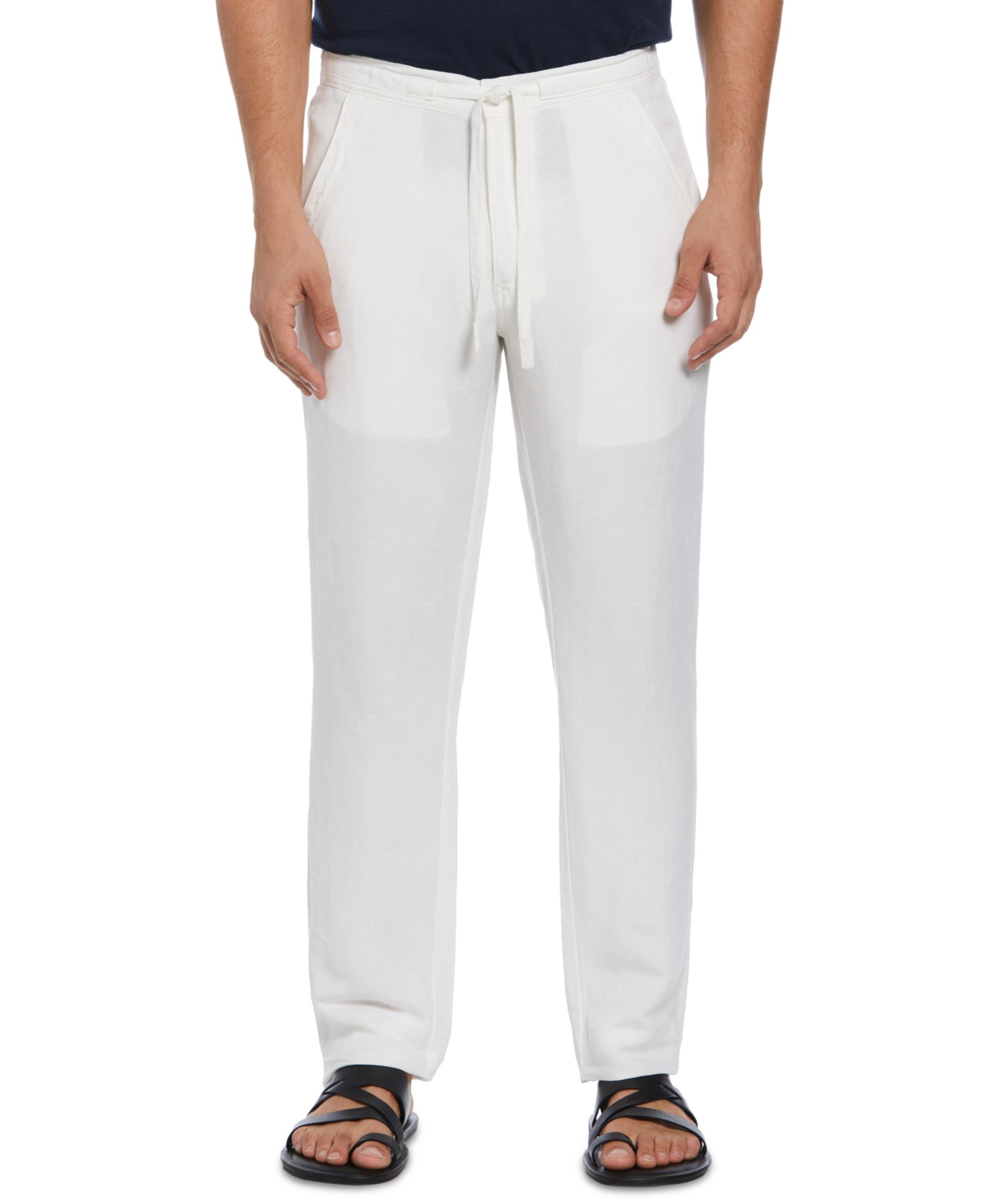 Cubavera Men's Linen Blend Drawstring Pants
