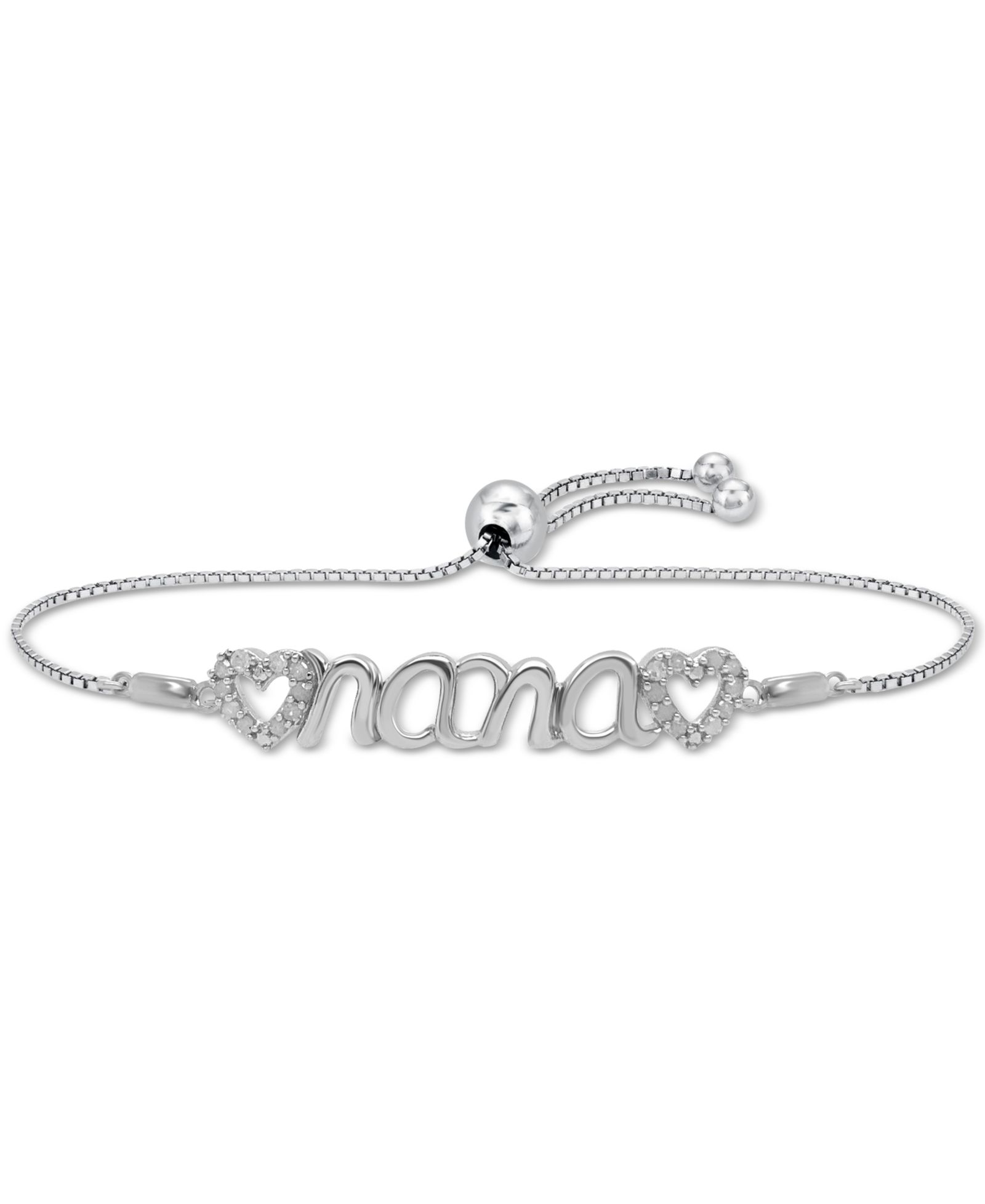 Браслет Diamond Nana Heart Bolo в Sterling Silver или Sterling Silver & 14k Gold-Plate