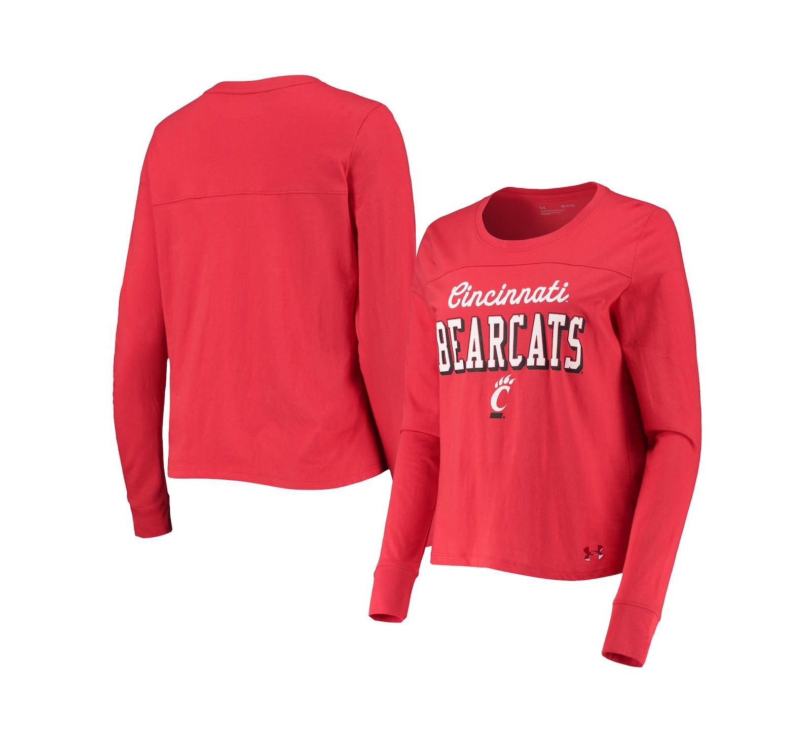 Women's Under Armour Red Cincinnati Bearcats Cincy Long Sleeve T-shirt