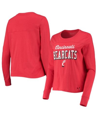 Женская футболка с длинным рукавом Under Armour Red Cincinnati Bearcats Cincy