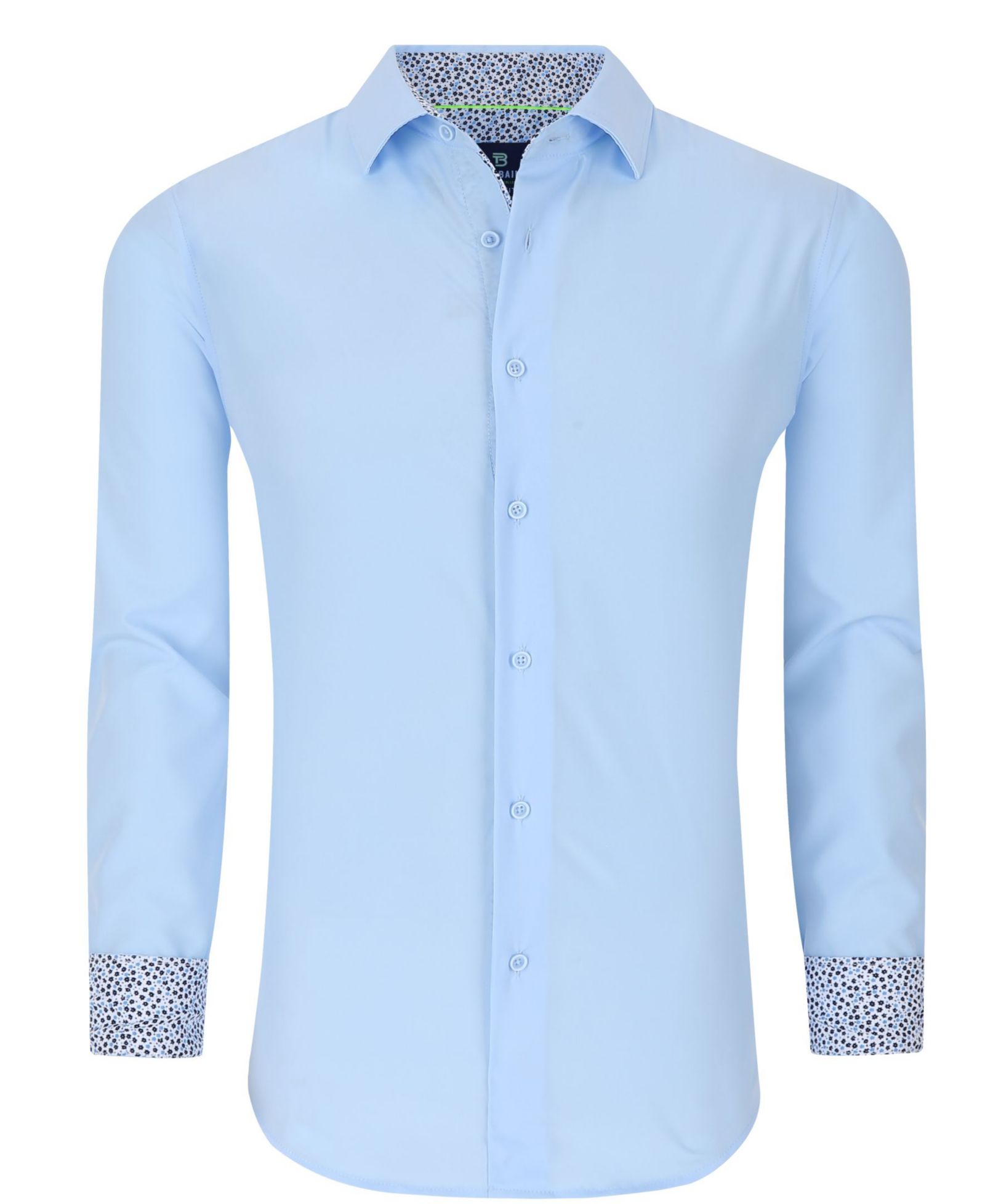 Tom Baine Men's Slim Fit Performance Solid Button Down Shirt