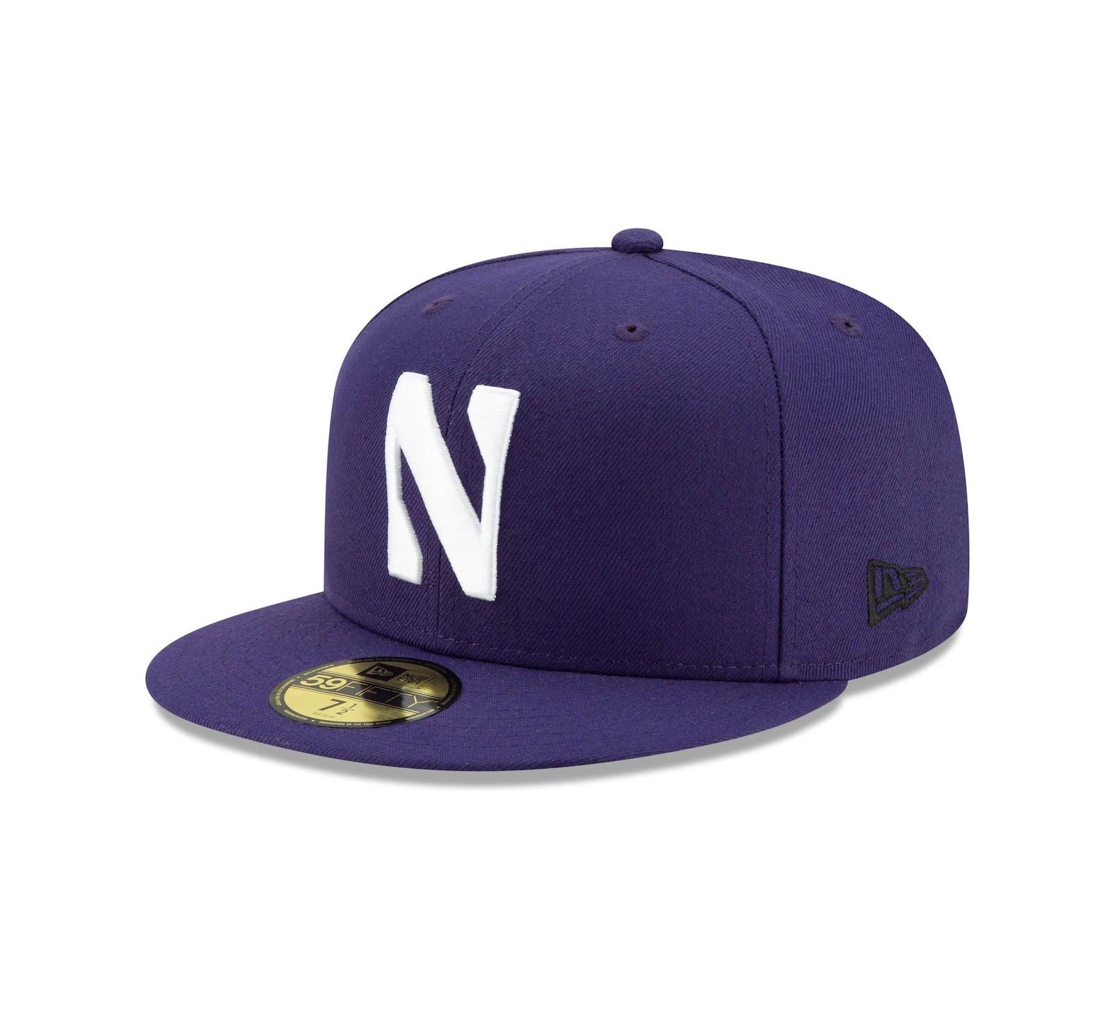 Men's New Era Purple Northwestern Wildcats Primary Team Logo Basic 59FIFTY Fitted Hat