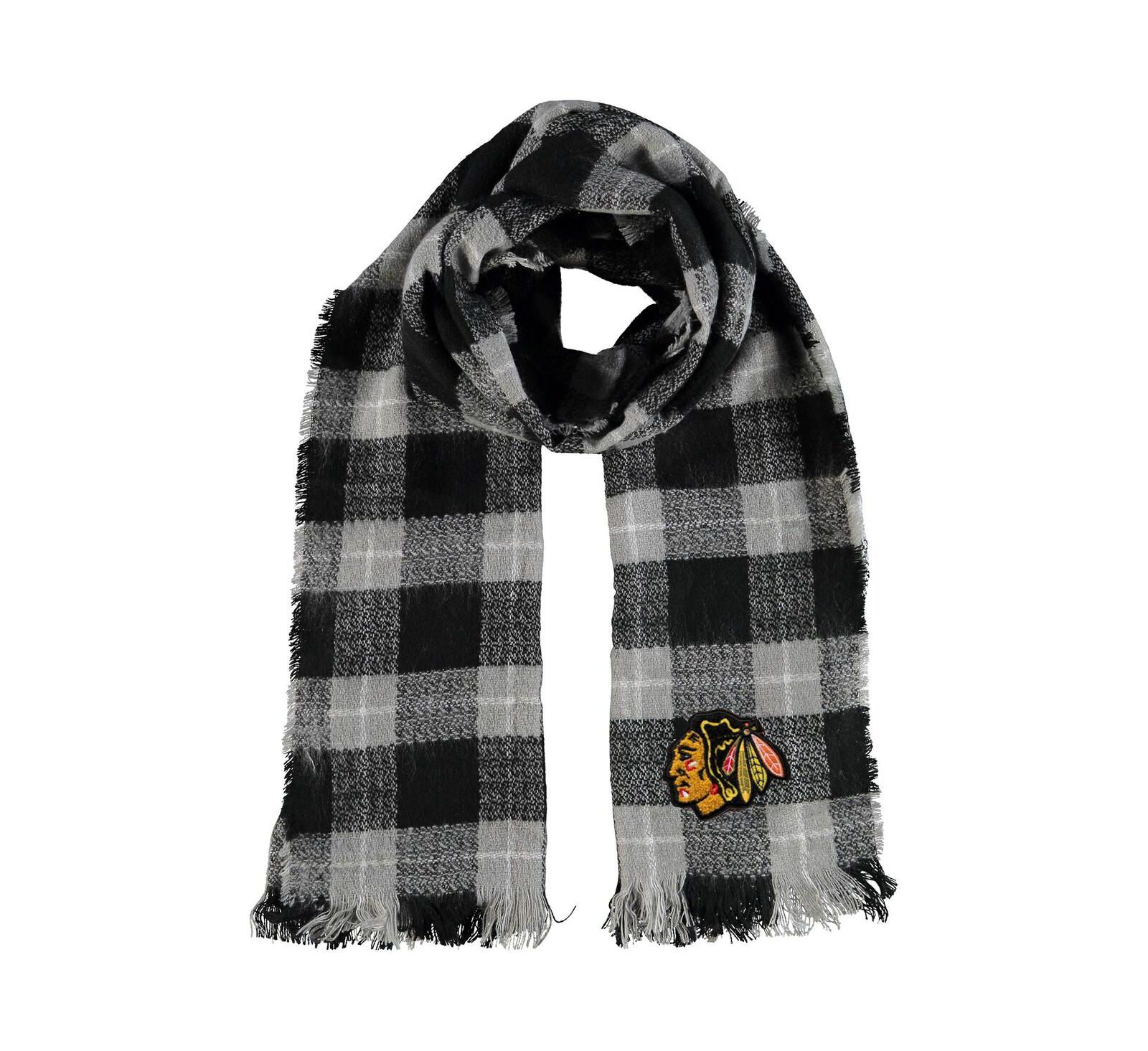 Женский клетчатый шарф-плед Little Earth Chicago Blackhawks