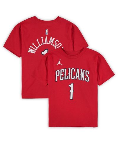 Футболка Jordan Zion Williamson New Orleans Pelicans Statement Edition для мальчиков и девочек дошкольного возраста