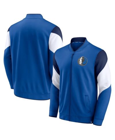 Men's Fanatics Blue, Navy Dallas Mavericks League Best Performance Full-Zip Jacket