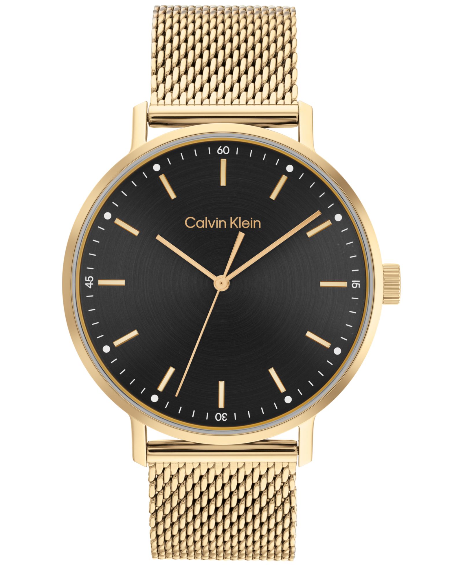 Часы Calvin Klein с золотистым сетчатым браслетом, 42mm