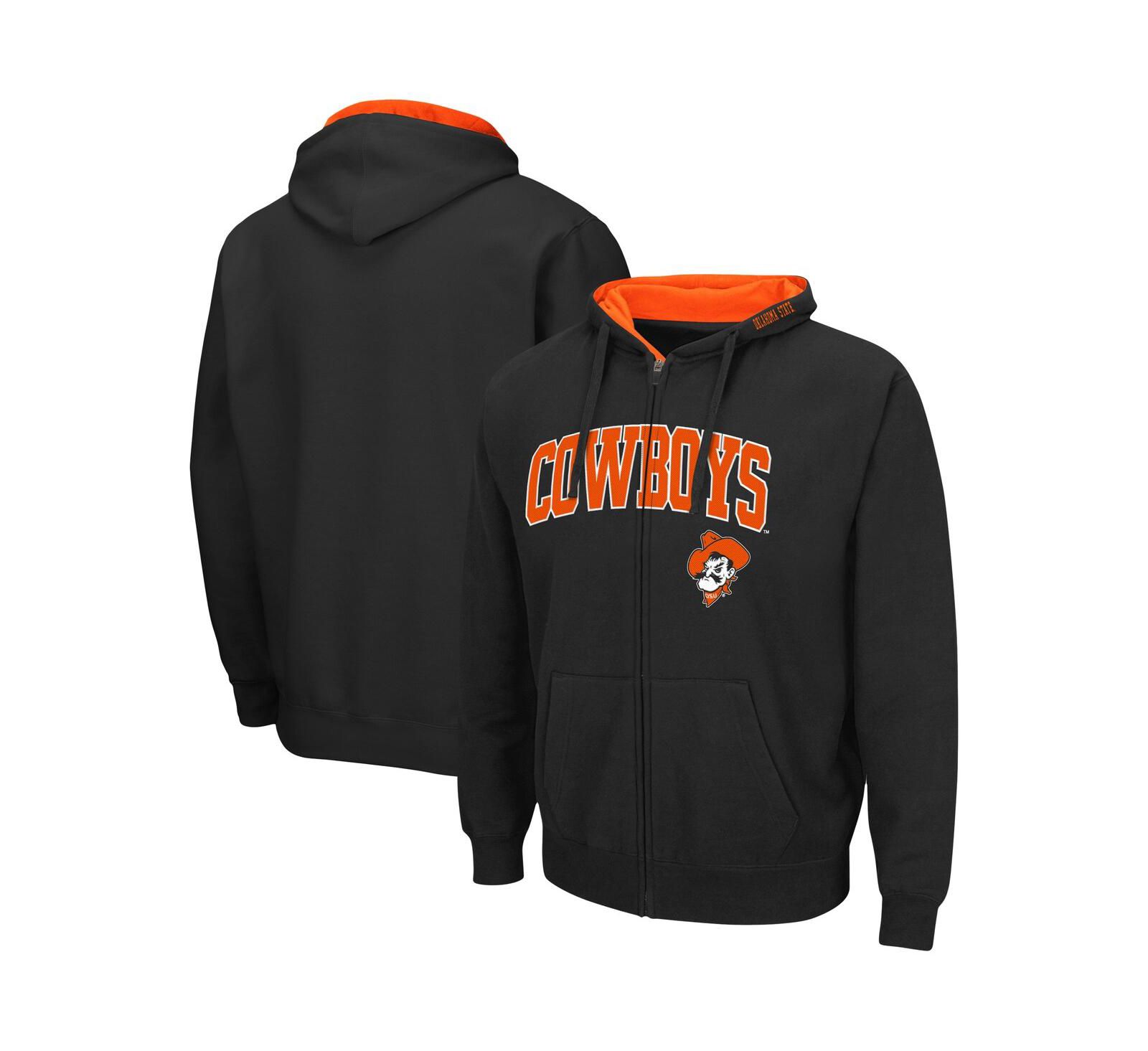 Худи Colosseum Men's Oklahoma State Cowboys Arch & Logo 3.0 Full-Zip