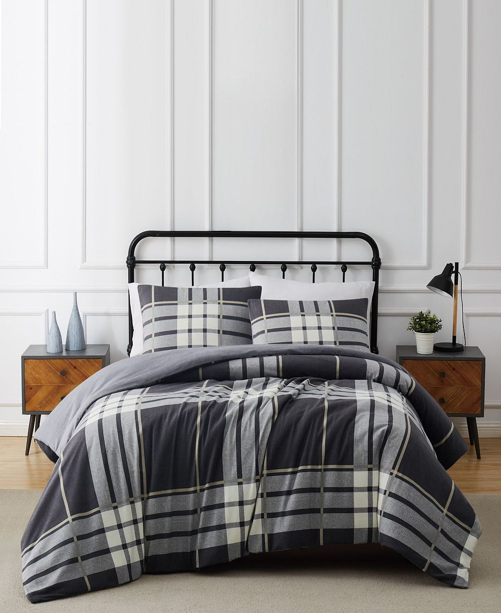 Комплект из 3 фланелевых наволочек Truly Soft Milo Plaid, King