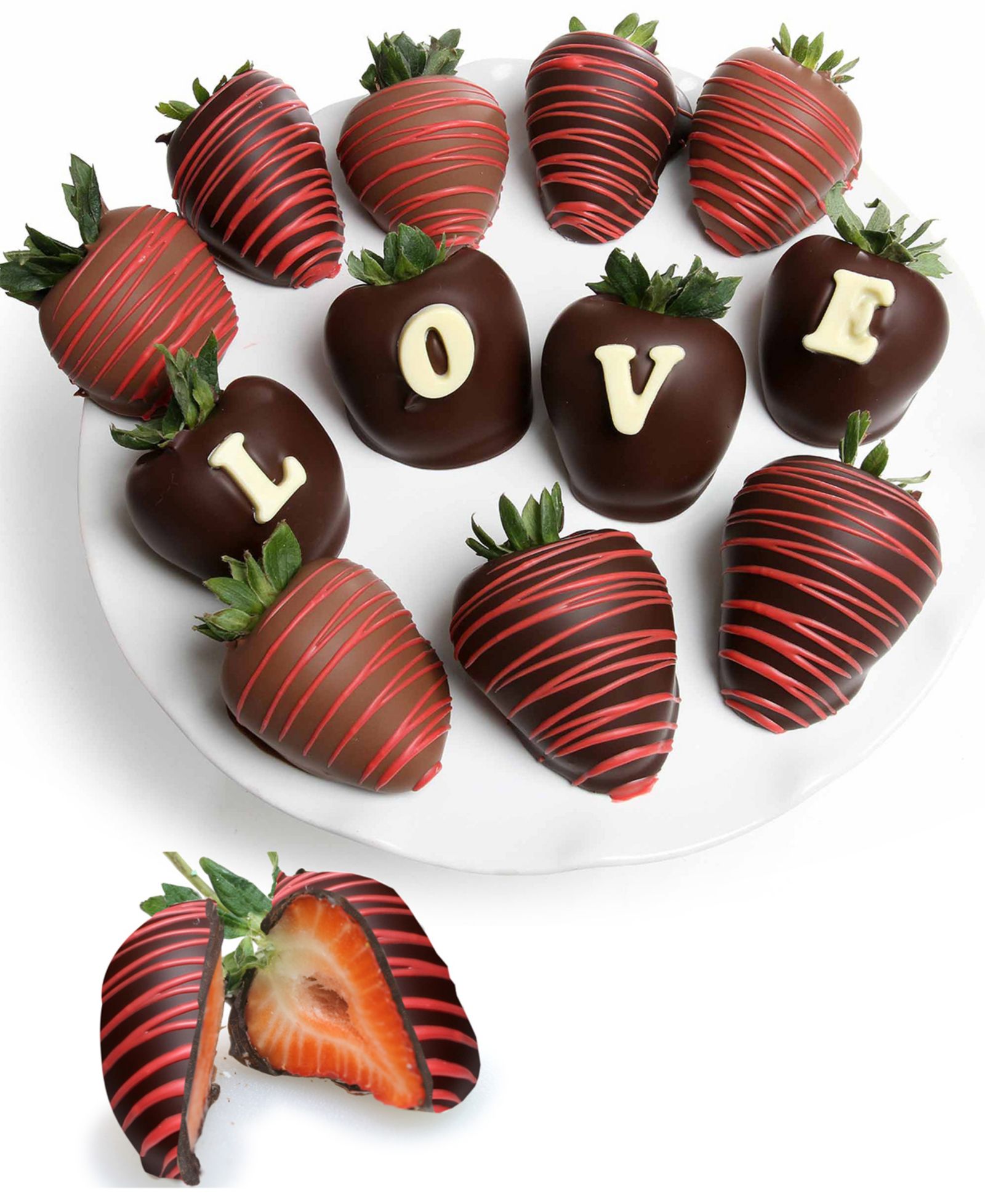 Chocolate Covered Company Love Berry Gram Belgian Chocolates, 12 Piece
