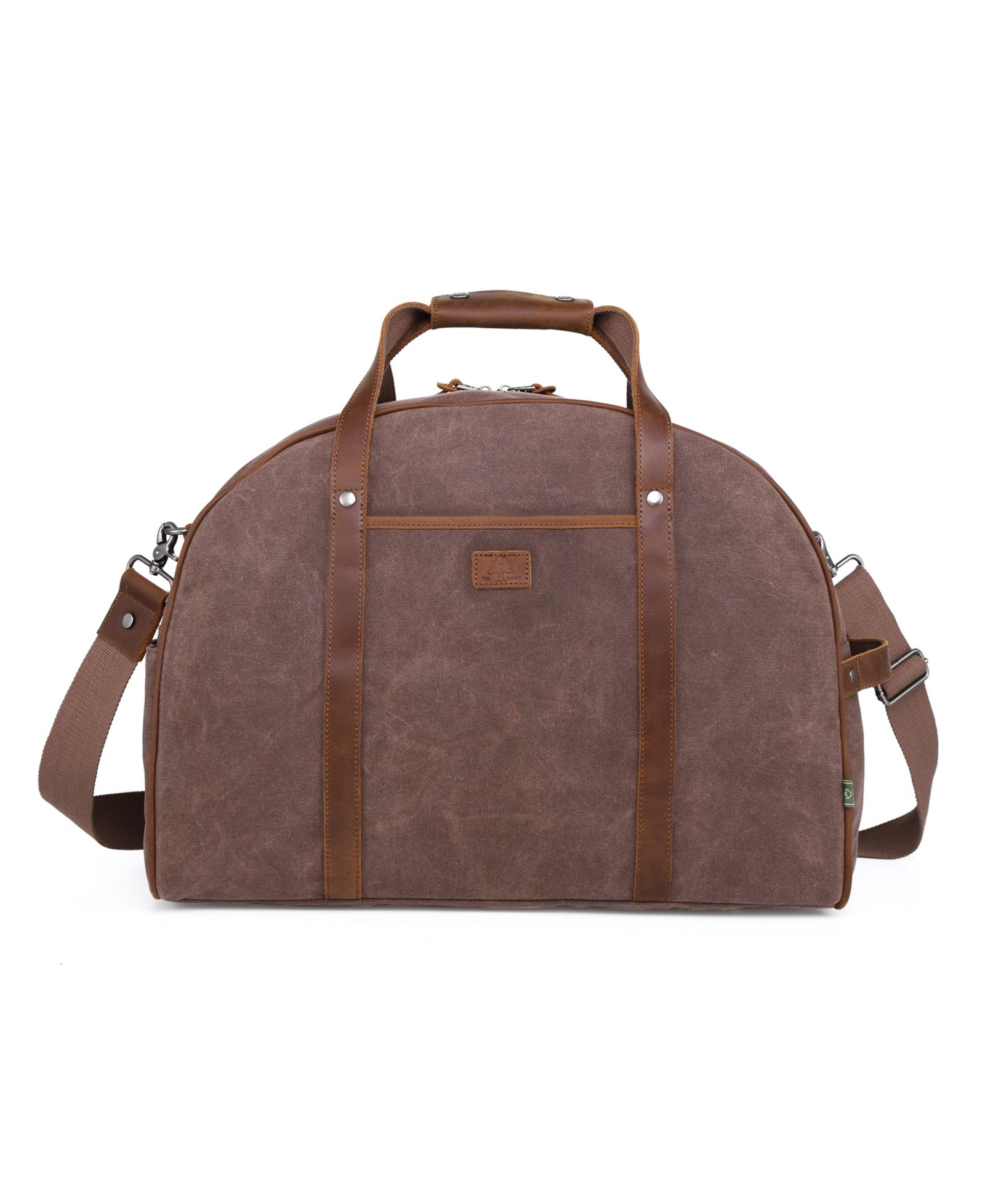 TSD Brand Stone Creek Waxed Canvas Travel Bag