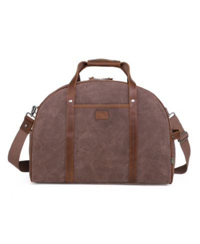 TSD Brand Stone Creek Waxed Canvas Travel Bag