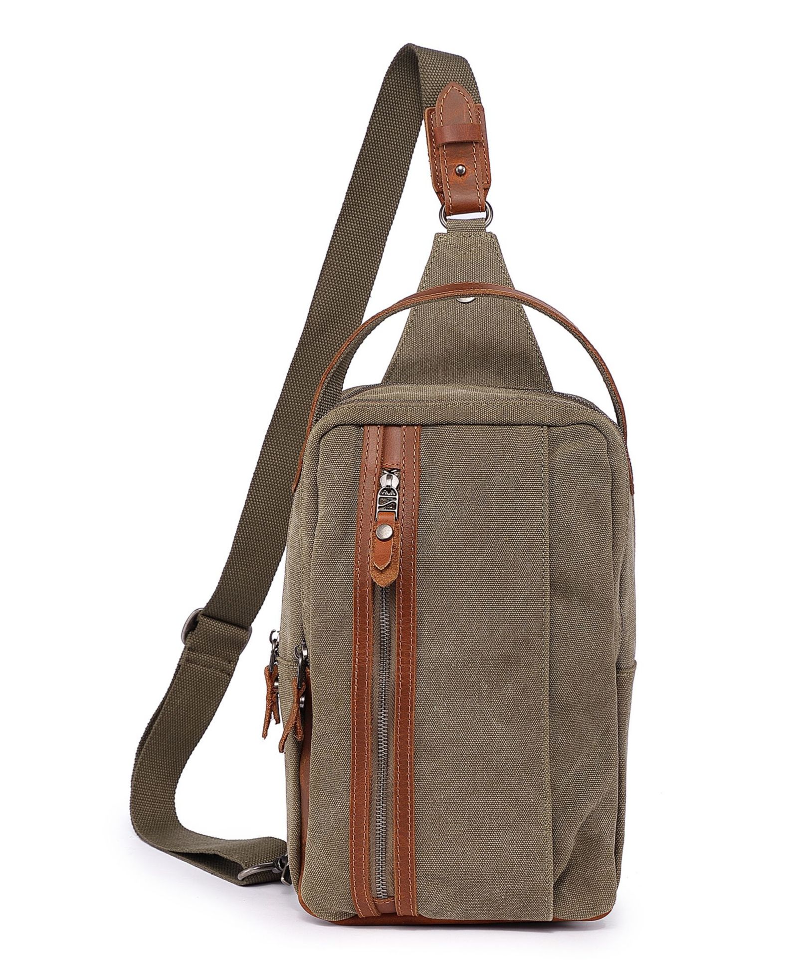 TSD Brand Madrone Convertible Canvas Sling Bag