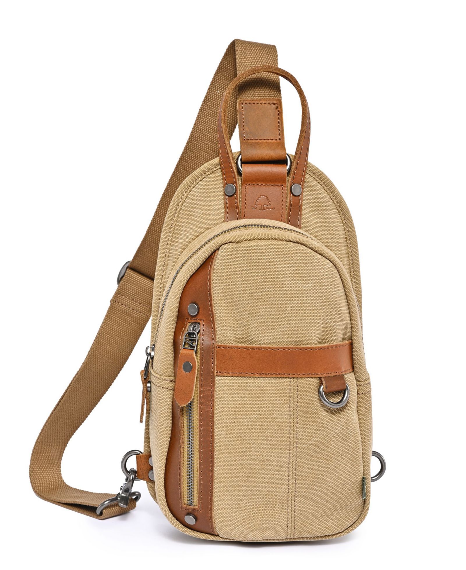 TSD Brand Agave Canvas Sling Bag