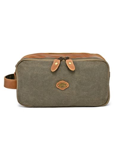 Дорожная косметичка TSD Brand Turtle Ridge Waxed Canvas Toiletry Bag