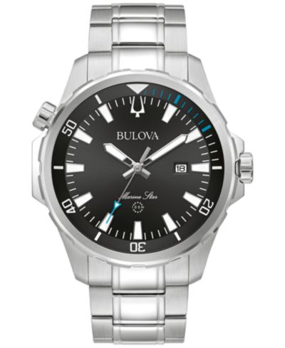 Мужские часы Bulova Men's Marine Star Stainless Steel Bracelet 43mm