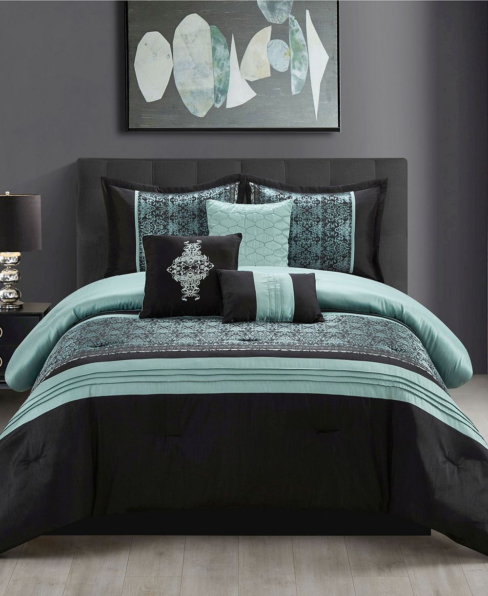 Stratford Park Charley Geometric 7-Pc. Comforter Set, California King