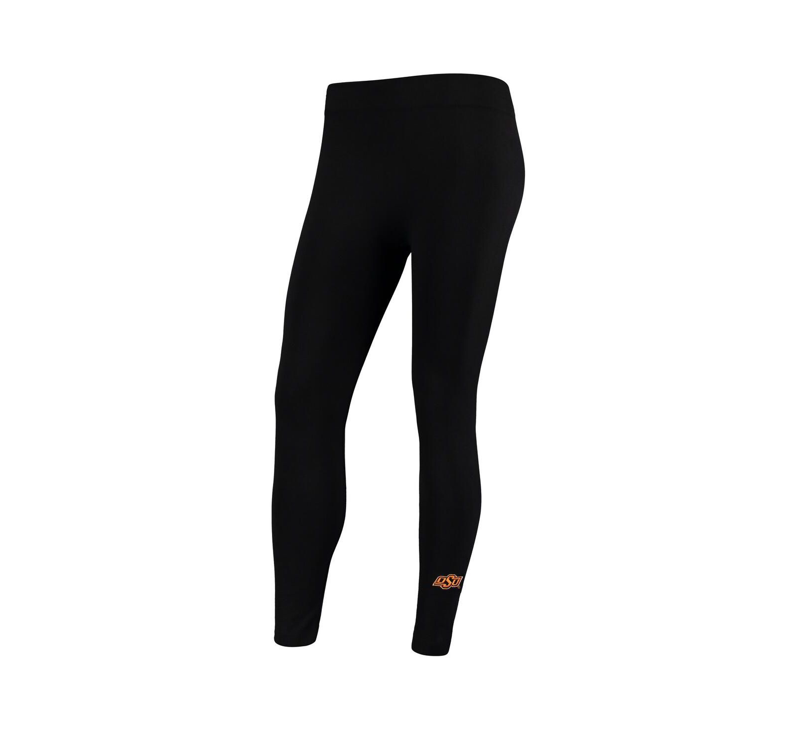 Women's Zoozatz Black Oklahoma State Cowboys Fleece Leggings
