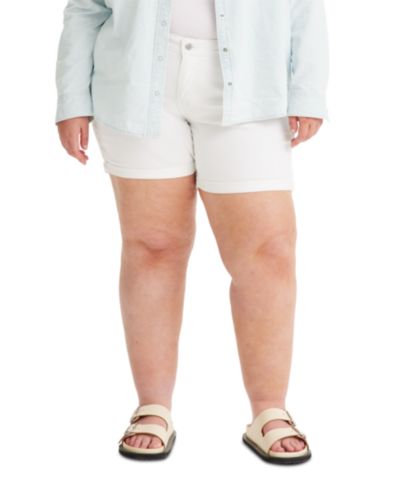 Шорты Levi's® Trendy Plus Size Mid-Length Stretch Denim