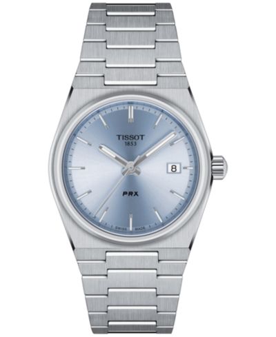 Tissot Unisex PRX Silver-Tone Stainless Steel Bracelet Watch 35mm