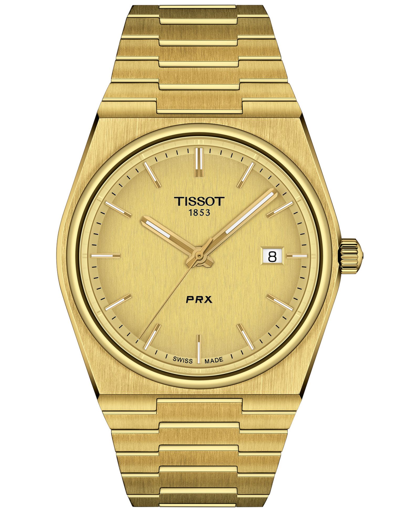 Мужские часы Tissot PRX Gold-Tone Stainless Steel Bracelet 40mm