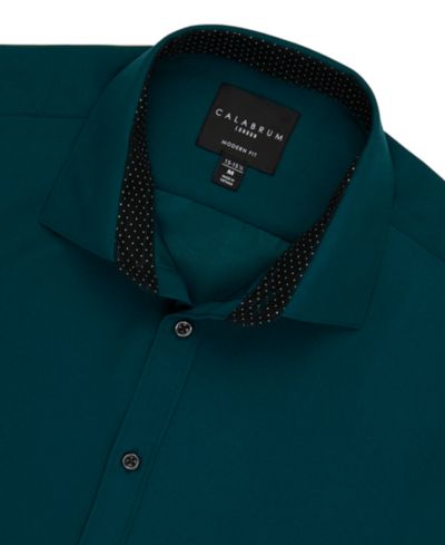 Мужская классическая не мнущаяся рубашка Calabrum Regular Fit Solid