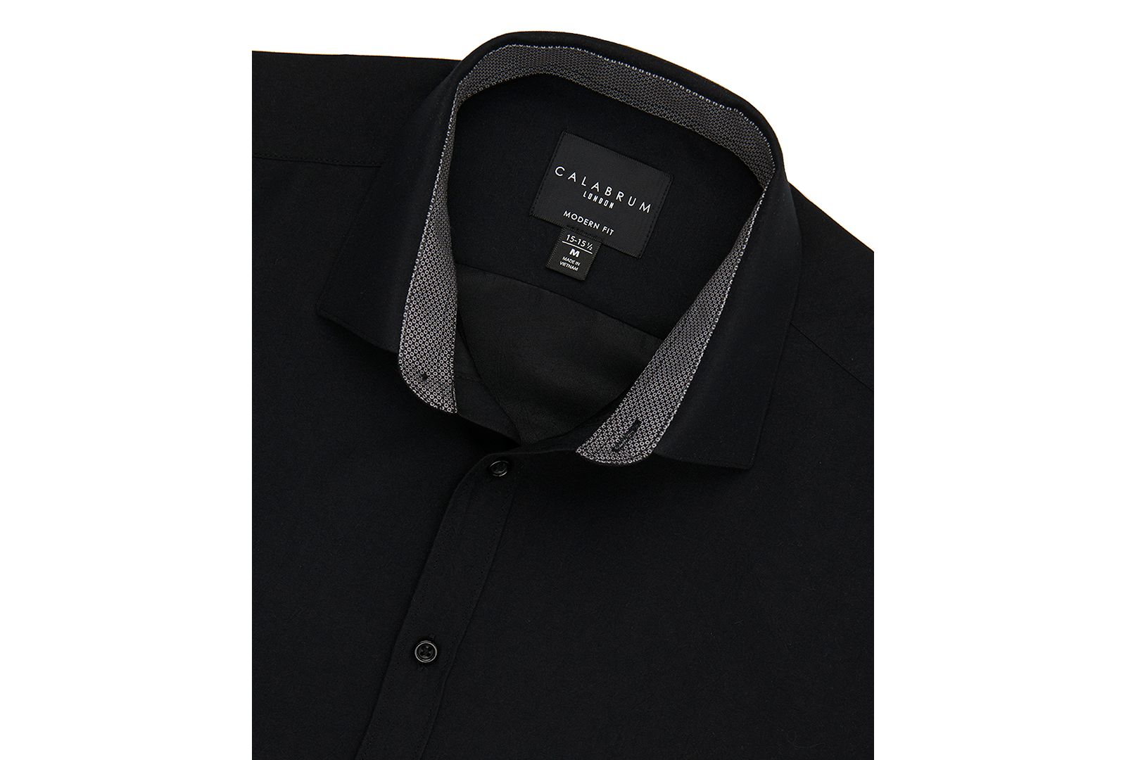 Мужская классическая не мнущаяся рубашка Calabrum Regular Fit Solid
