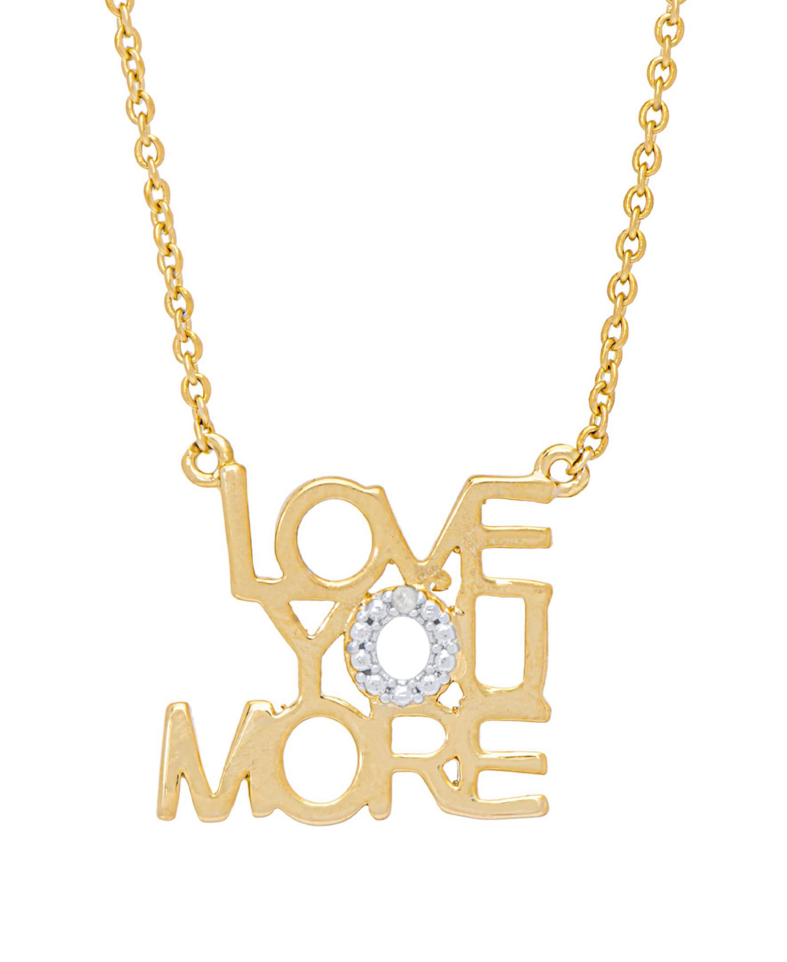 Женское ожерелье с бриллиантами Macy's 'Love You More'