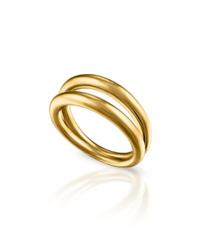 OMA THE LABEL Women's Phoenix 18K Gold-Plated Brass Plain Ring