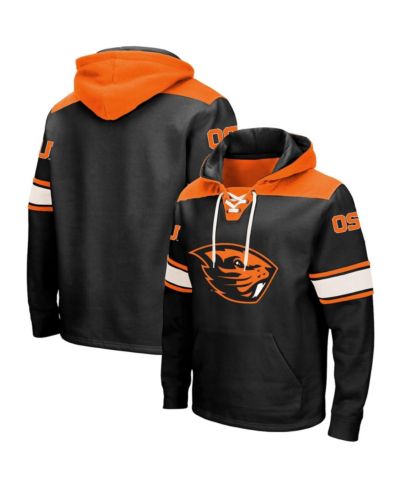 Men's Colosseum Black Oregon State Beavers 2.0 Lace-Up Hoodie