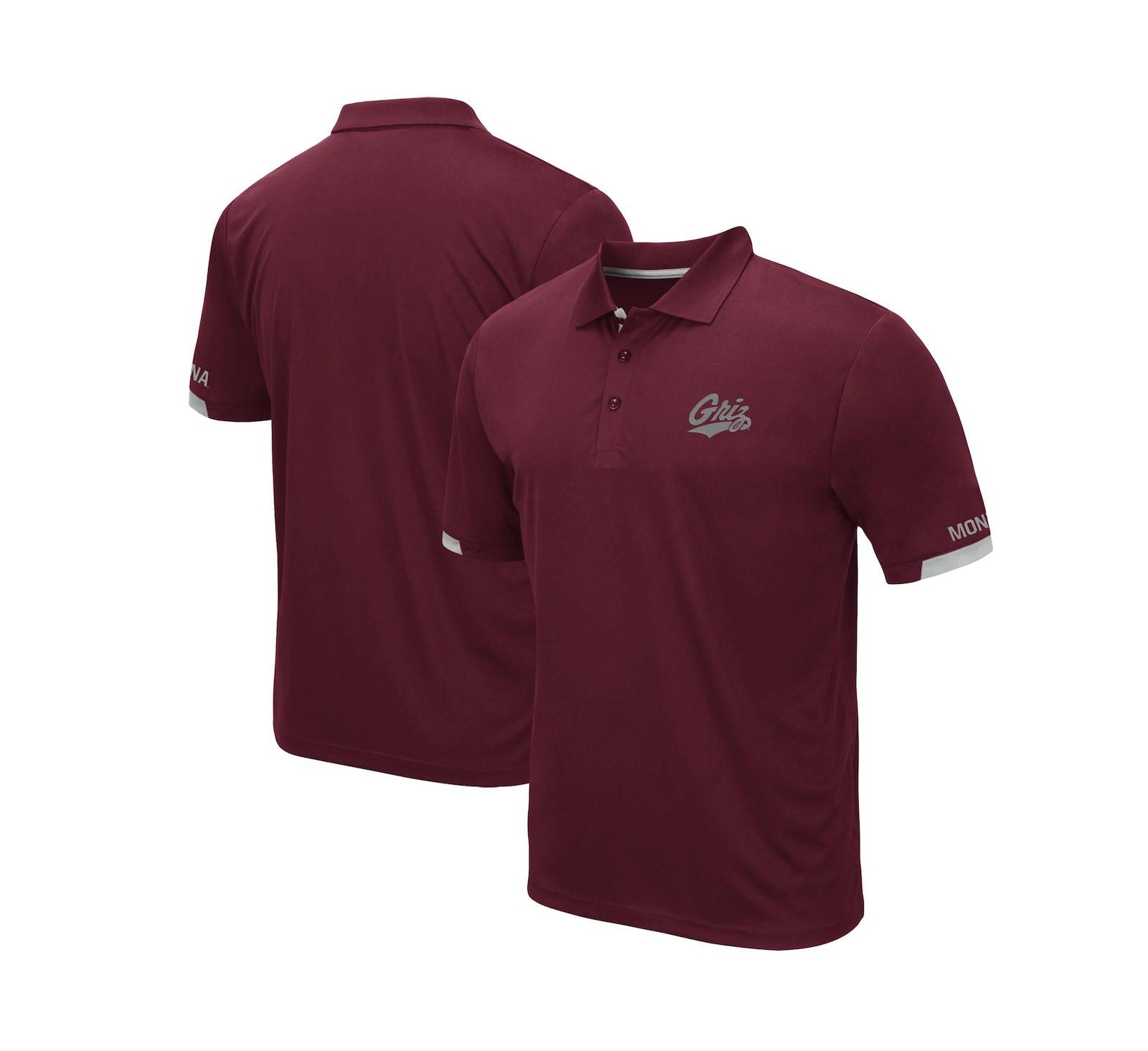 Мужская рубашка-поло Colosseum Maroon Montana Grizzlies Logo Santry