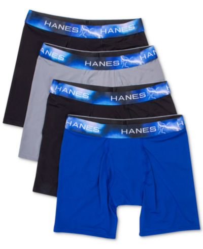 Hanes мужские классические боксеры-брифы X-Temp с отведением влаги, 4 шт.