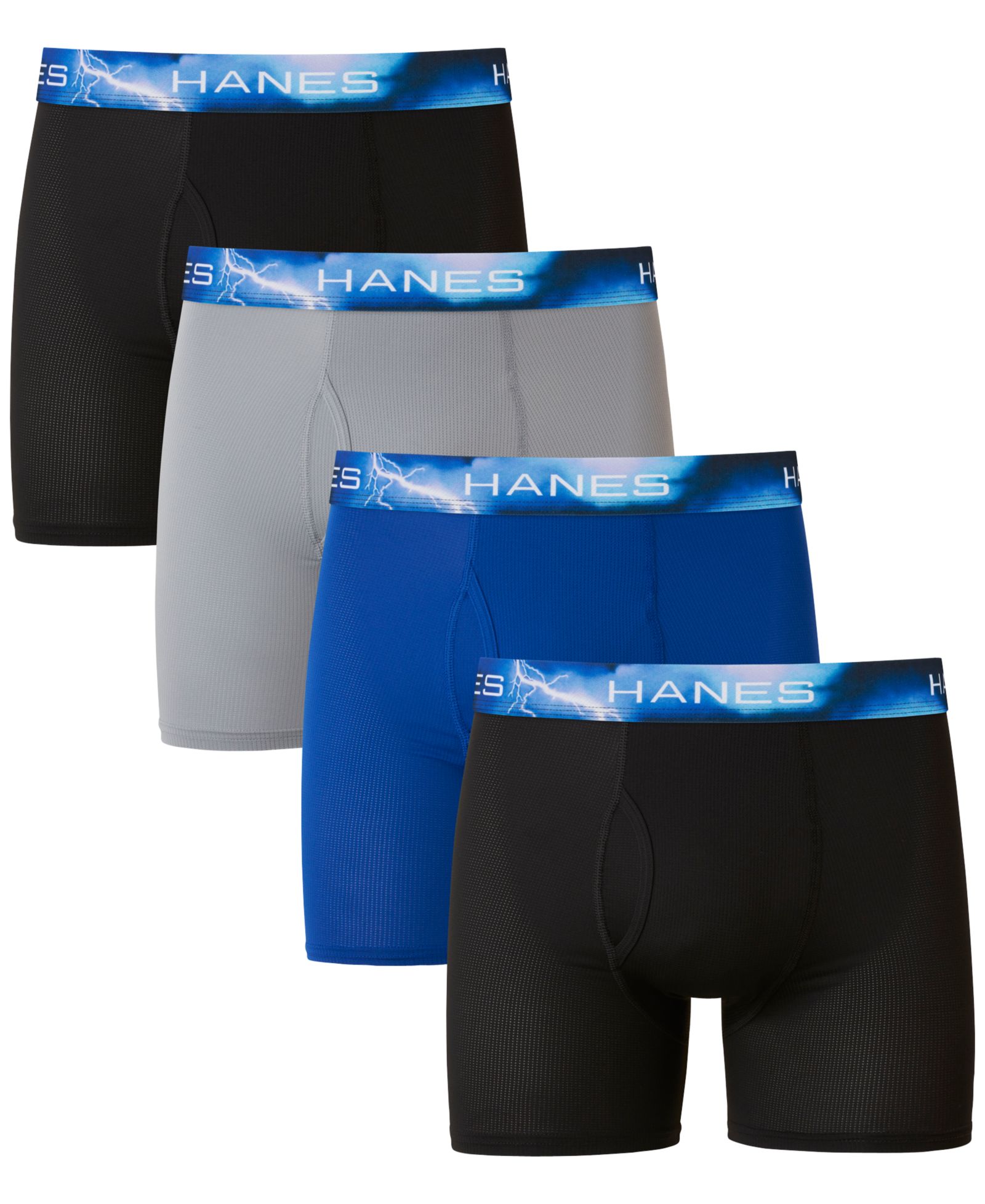 Hanes мужские классические боксеры-брифы X-Temp с отведением влаги, 4 шт.