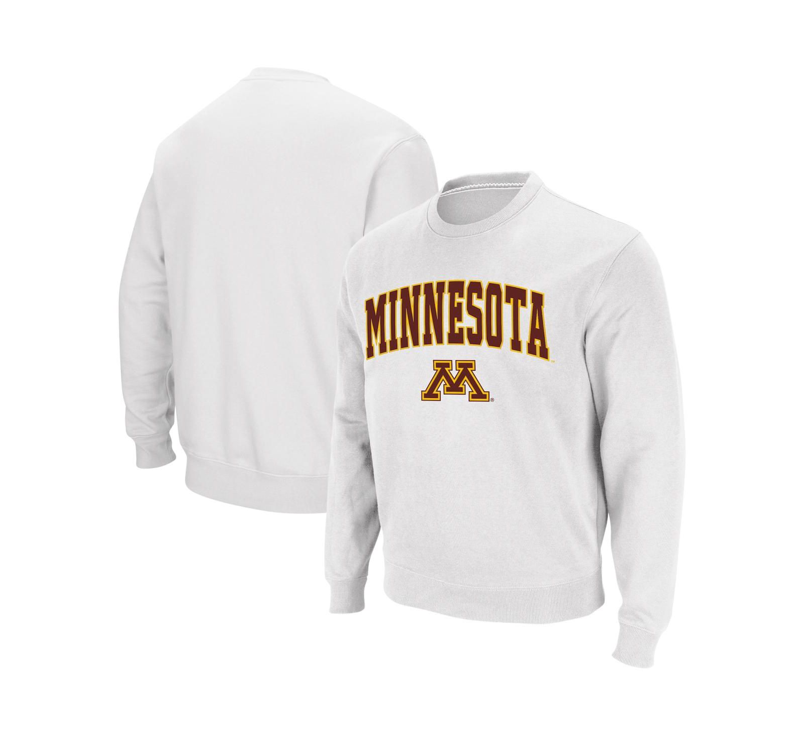 Colosseum мужской свитшот Colosseum Minnesota Golden Gophers Arch & Logo с круглым вырезом