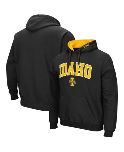 Men's Colosseum Black Idaho Vandals Arch and Logo Pullover Hoodie