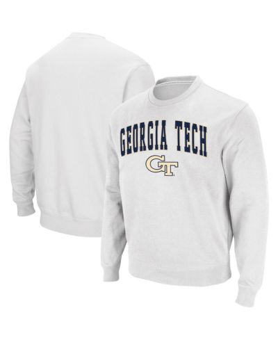Colosseum Men's Georgia Tech Yellow Jackets Arch Logo Tackle Twill Pullover Sweatshirt