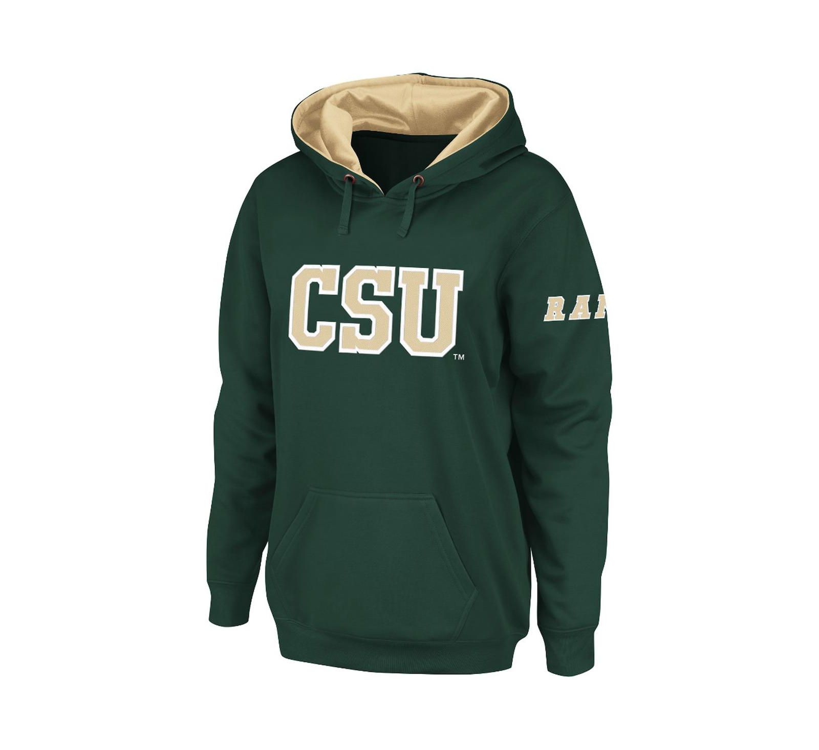 Женское худи Stadium Athletic Green Colorado State Rams Big Logo Pullover