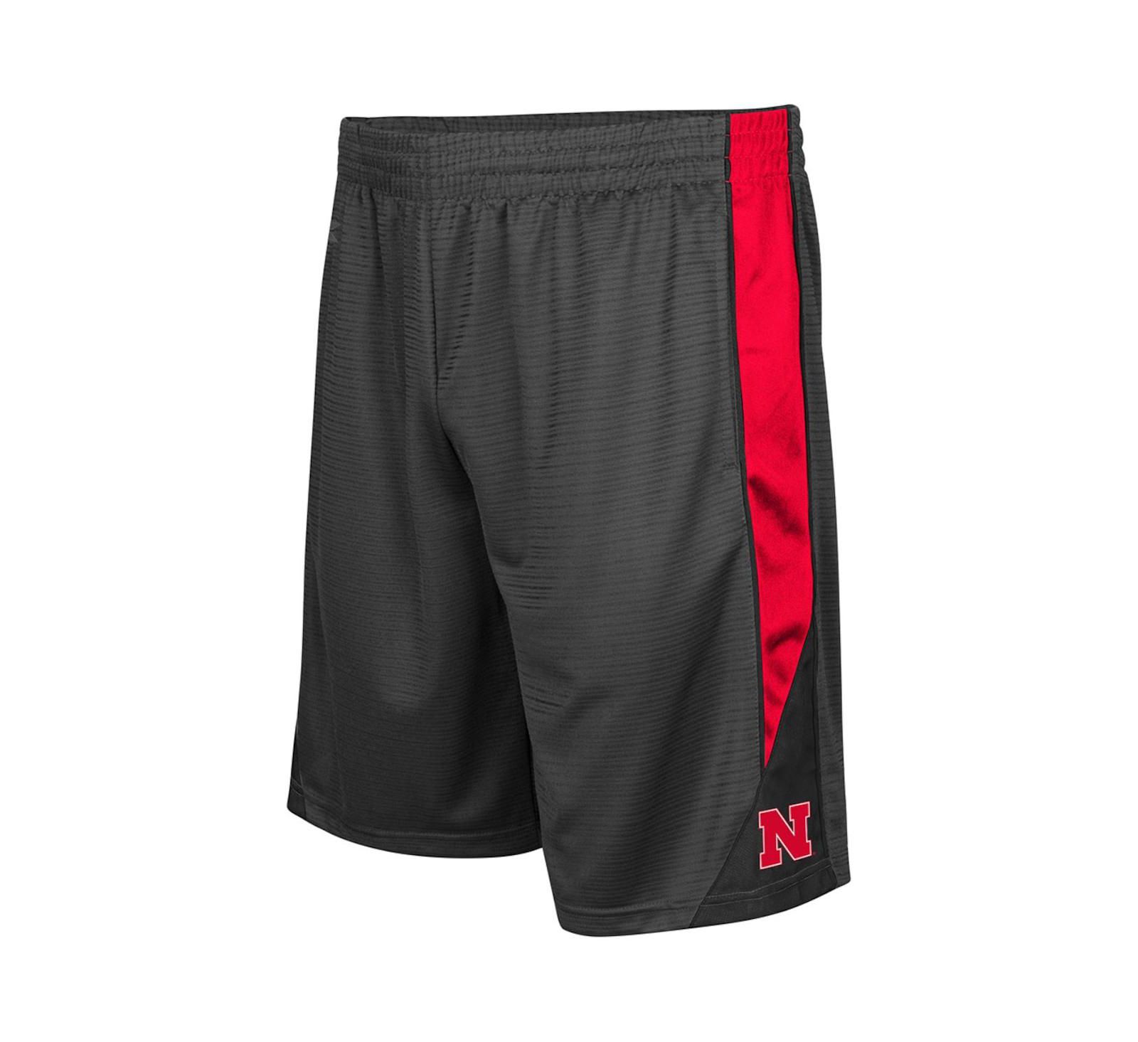 Men's Colosseum Charcoal Nebraska Huskers Turnover Shorts