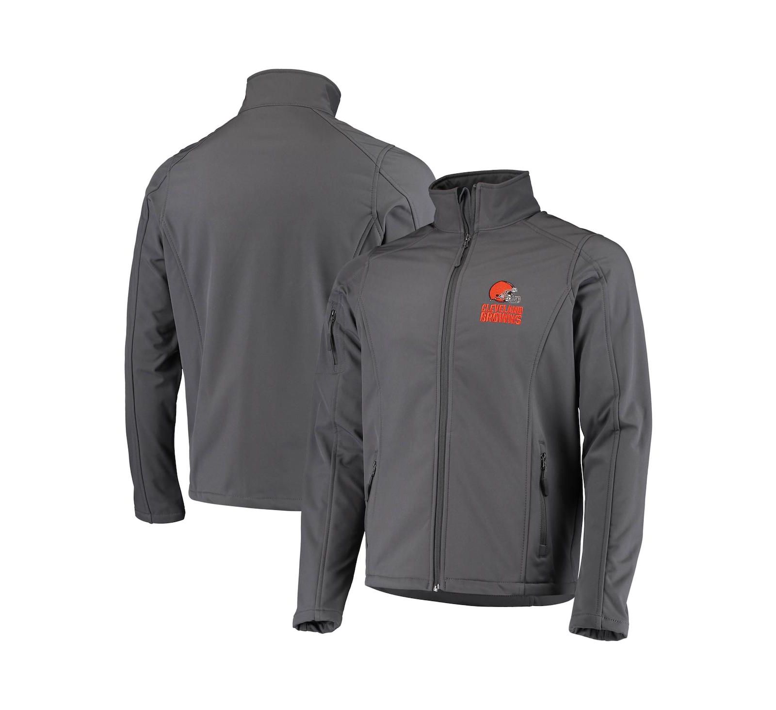 Men's Dunbrooke Charcoal Cleveland Browns Sonoma Softshell Full-Zip Jacket